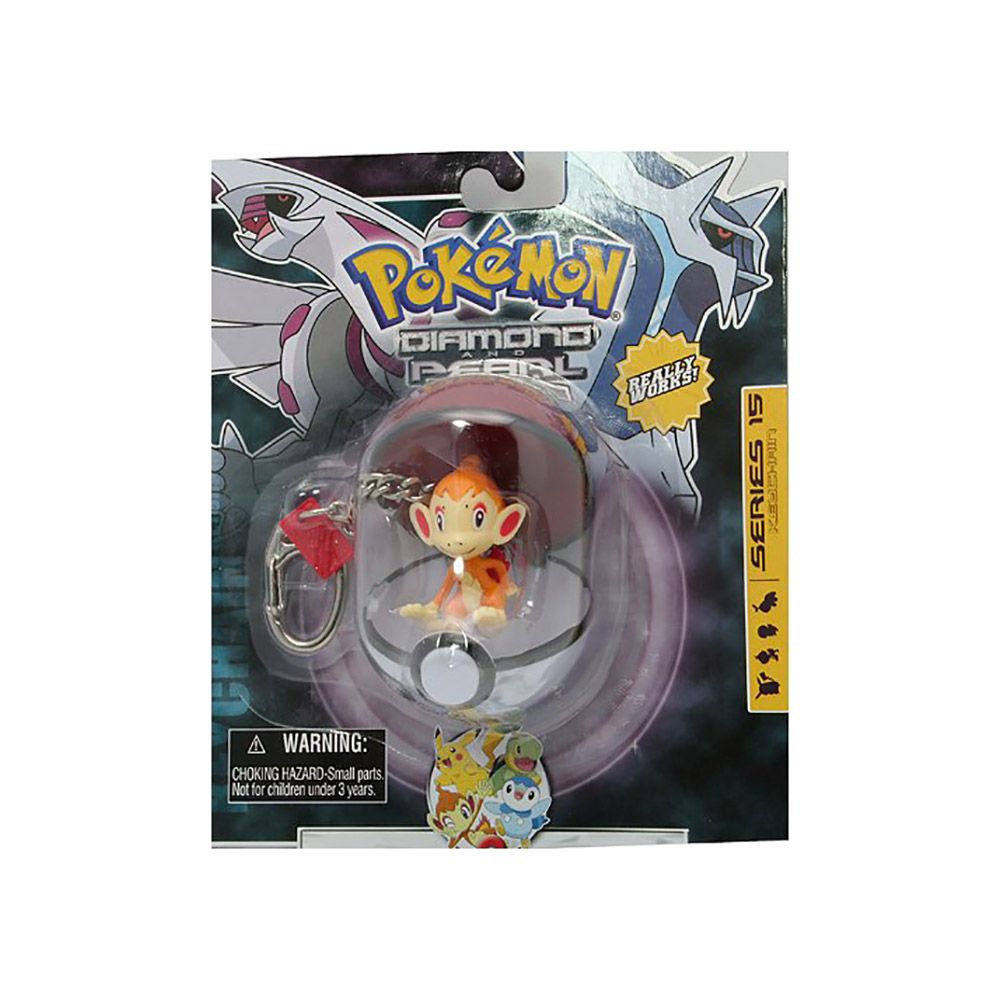 Breloc figurina Pokemon Diamond Poke Ball and Pearl - Chimchar