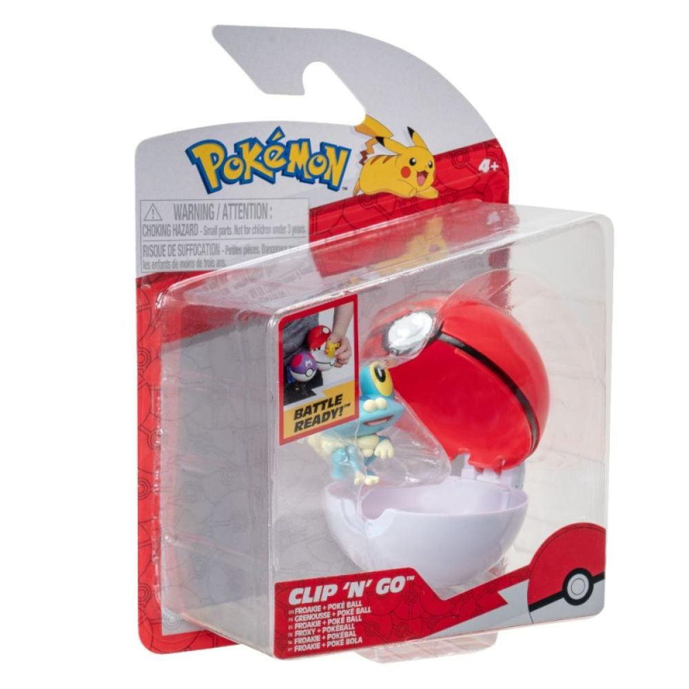 Figurina in bila Clip N Go Pokemon S2 - Froakie si Poke Ball