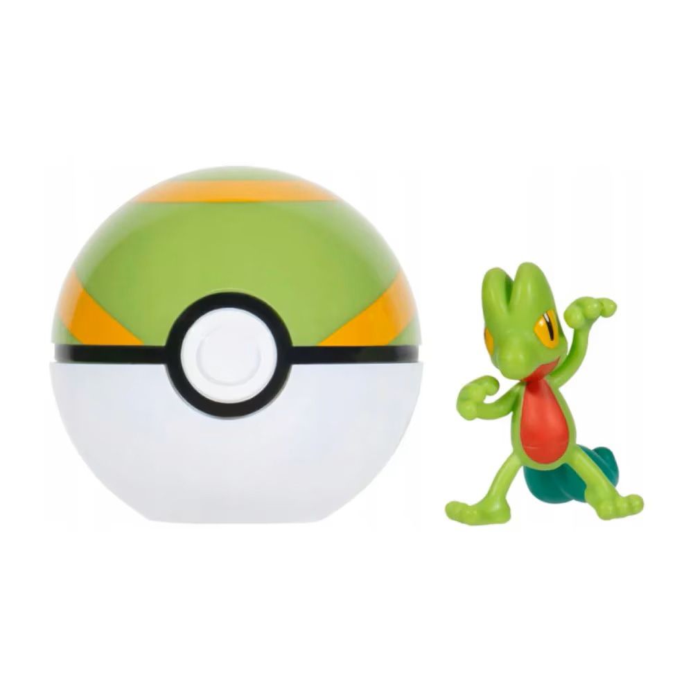 Figurina in bila Clip N Go Pokemon S2, Treecko si Nest Ball