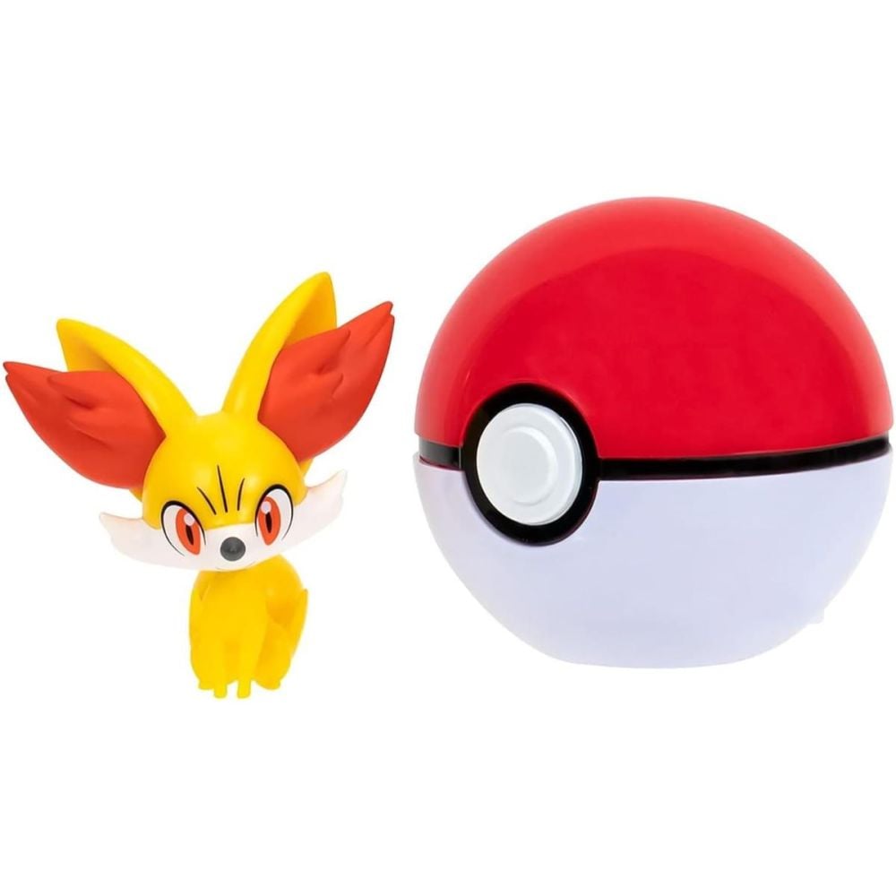 Figurina in bila Clip N Go Pokemon S2, Fennekin si Poke Ball