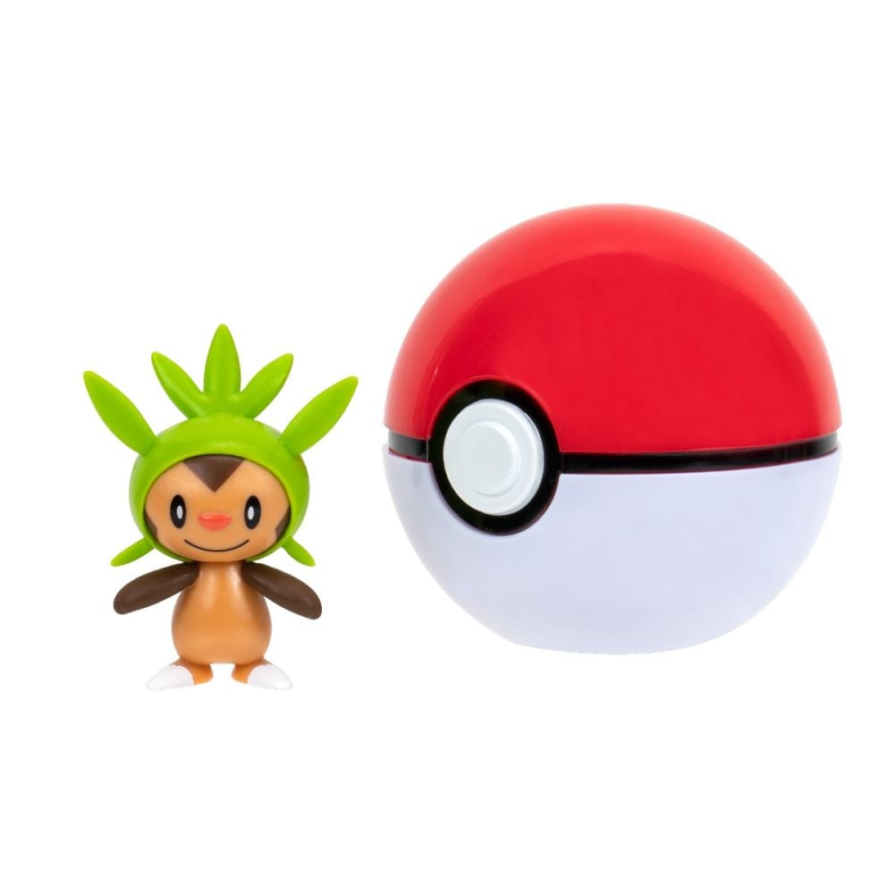 Figurina in bila Clip N Go Pokemon S2 - Chespin si Poke Ball