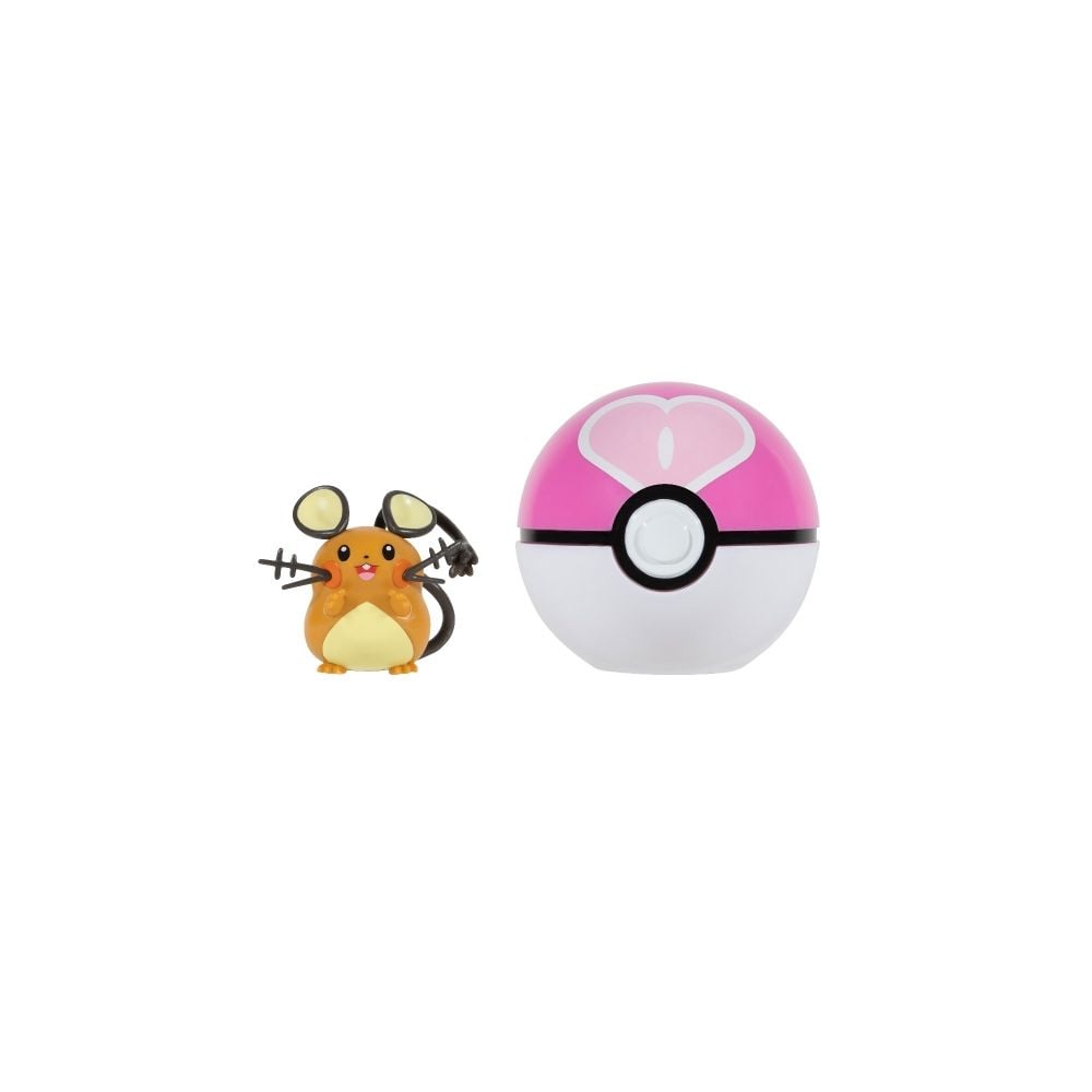 Figurina in bila Clip N Go Pokemon S2, Dedenne si Love Ball