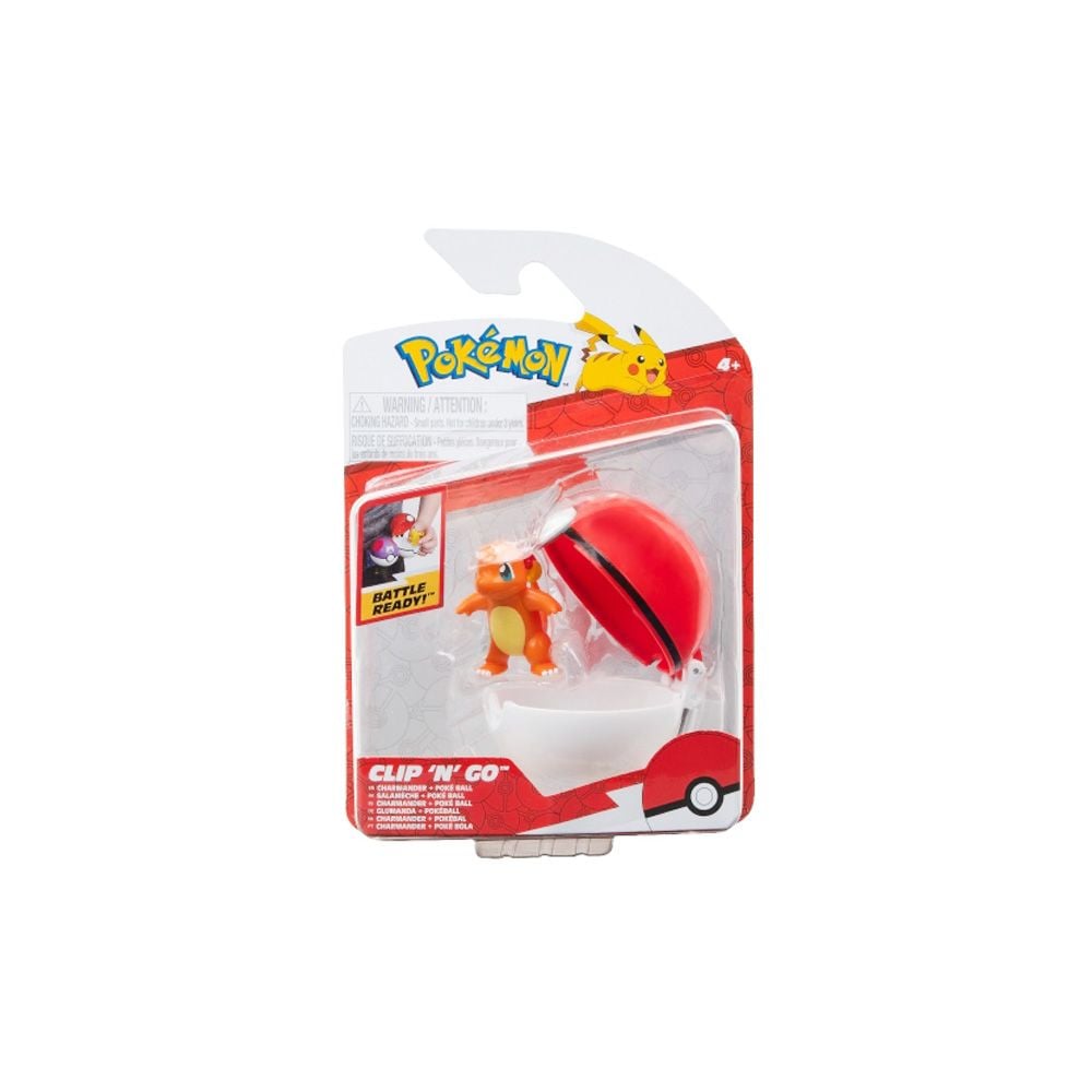 Figurina in bila Clip N Go Pokemon S2, Charmander si Poke Ball