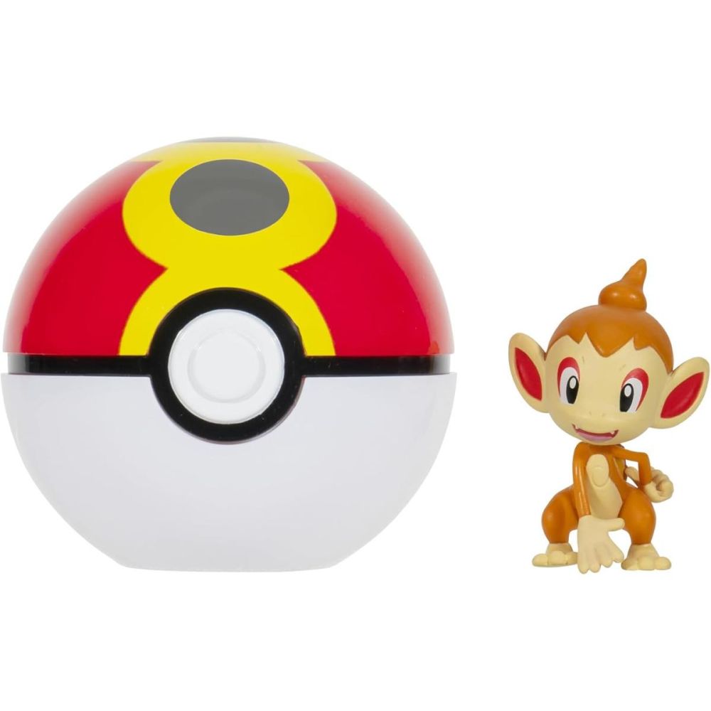 Figurina in bila Clip N Go Pokemon S2, Chimchar si Repeat Ball