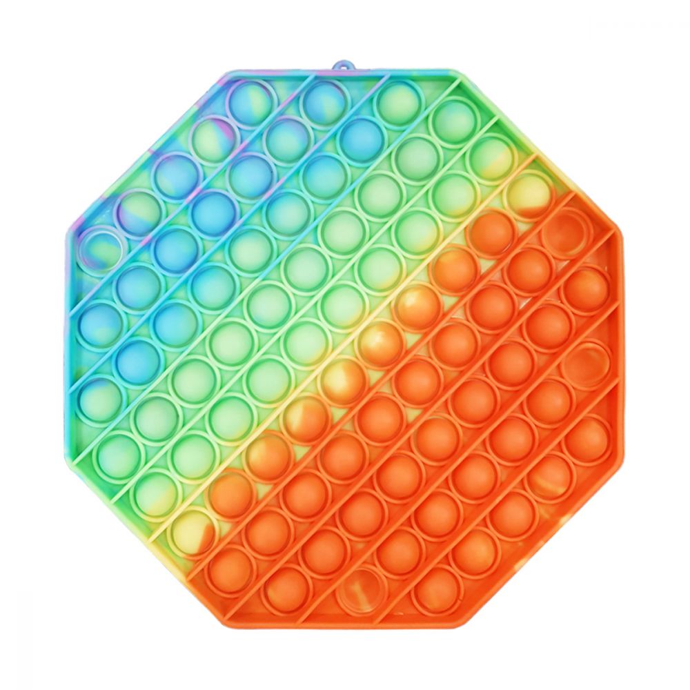 Jucarie antistres Pop It Now, Hexagon, Multicolor