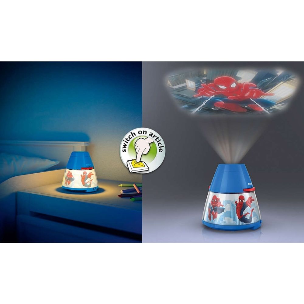 Proiector si lampa de veghe Philips, Spiderman