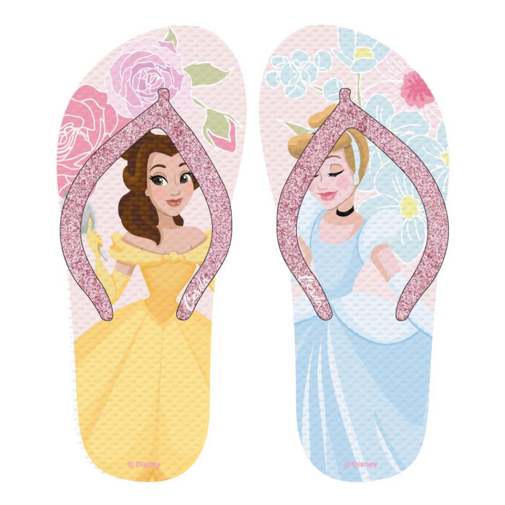 Papuci de plaja cu imprimeu total, Disney Princess