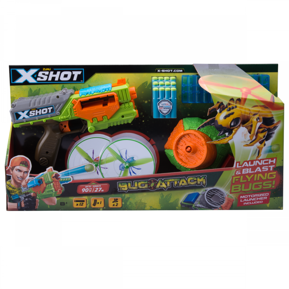 Blaster X-Shot Flying Bug Attack Swarm Seeker
