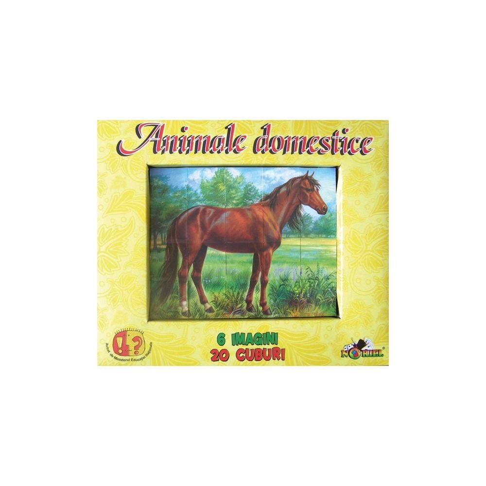 Puzzle 3D Noriel Animale Domestice, Cuburi