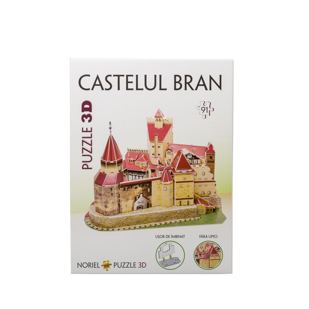 Puzzle 3D Noriel - Castelul Bran (91 piese)