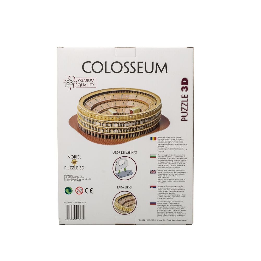 Puzzle 3D Noriel - Colosseum (83 piese)
