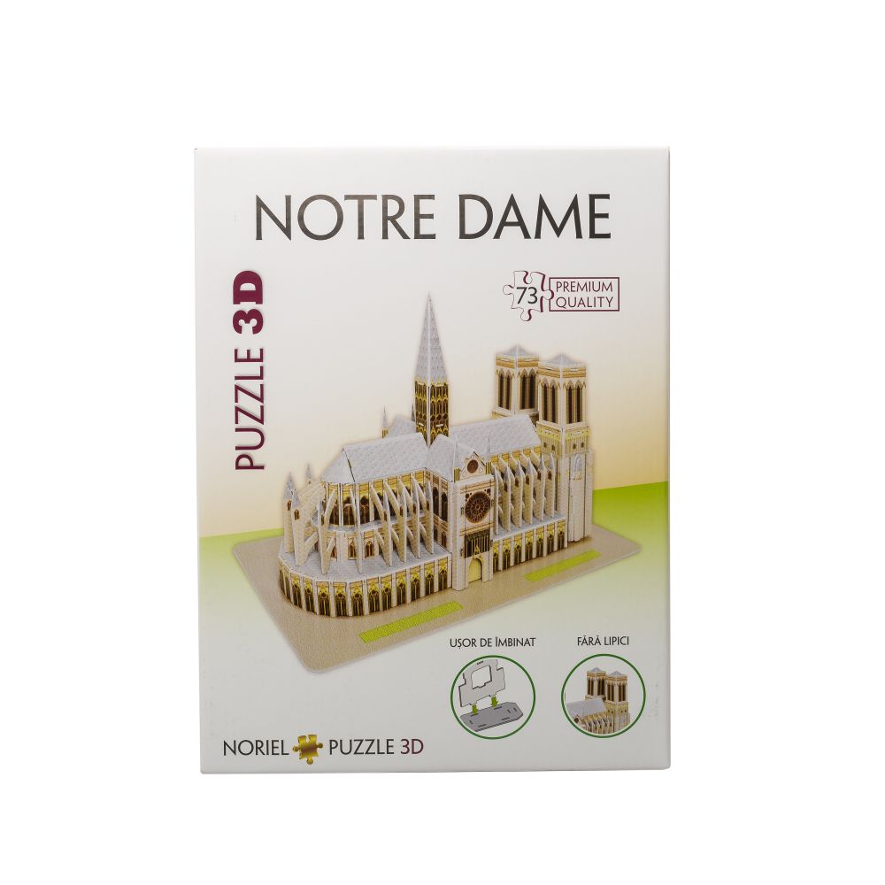 impression Conform capitalism Puzzle 3D Noriel - Notre Dame (73 piese) | Noriel