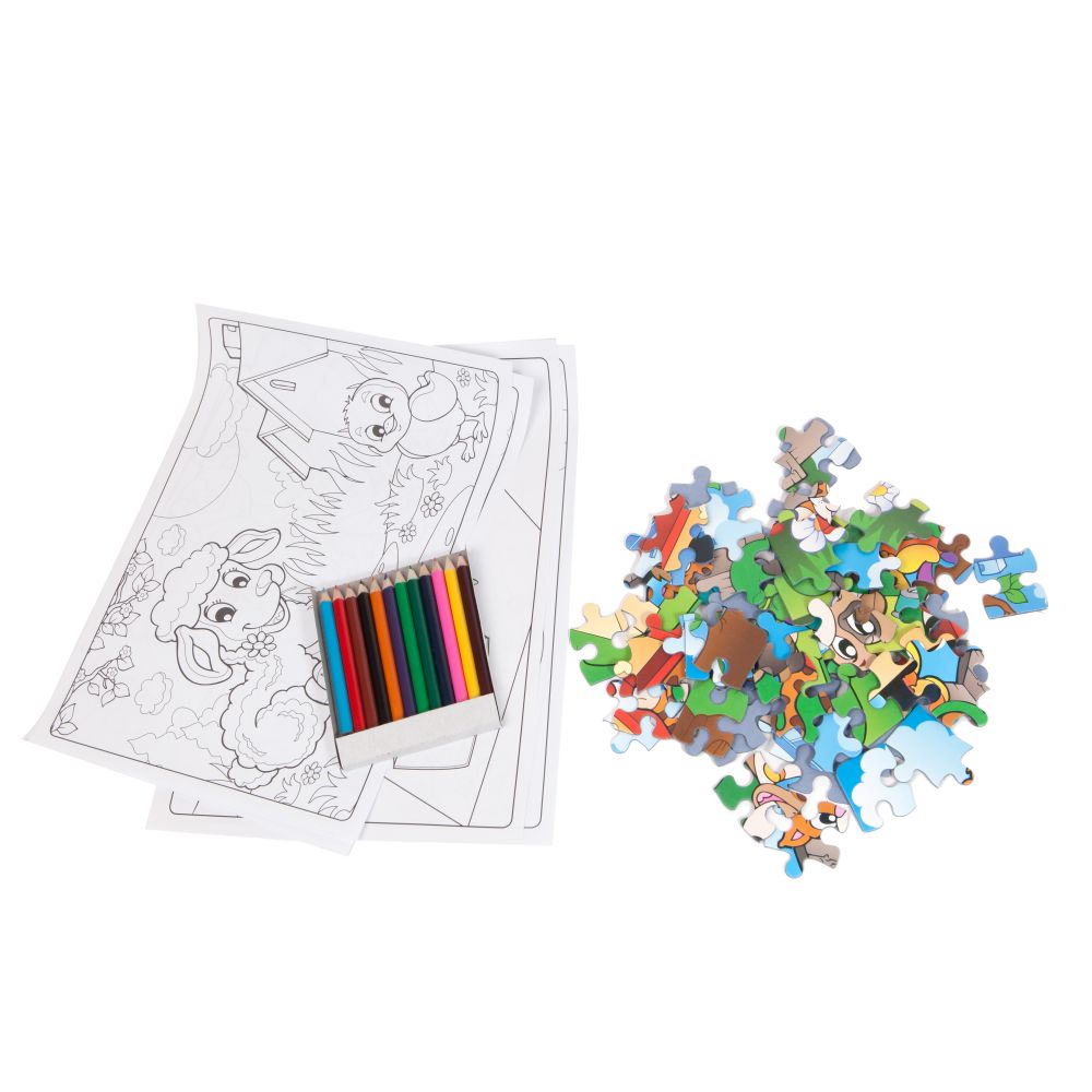 Puzzle Noriel Coloreaza-ma - Caine (+ 5 planse de colorat)