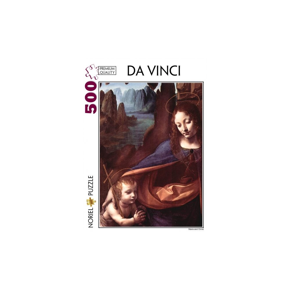 Puzzle Noriel Pictura Clasica - Da Vinci, Maria cu Pruncul, 500 piese