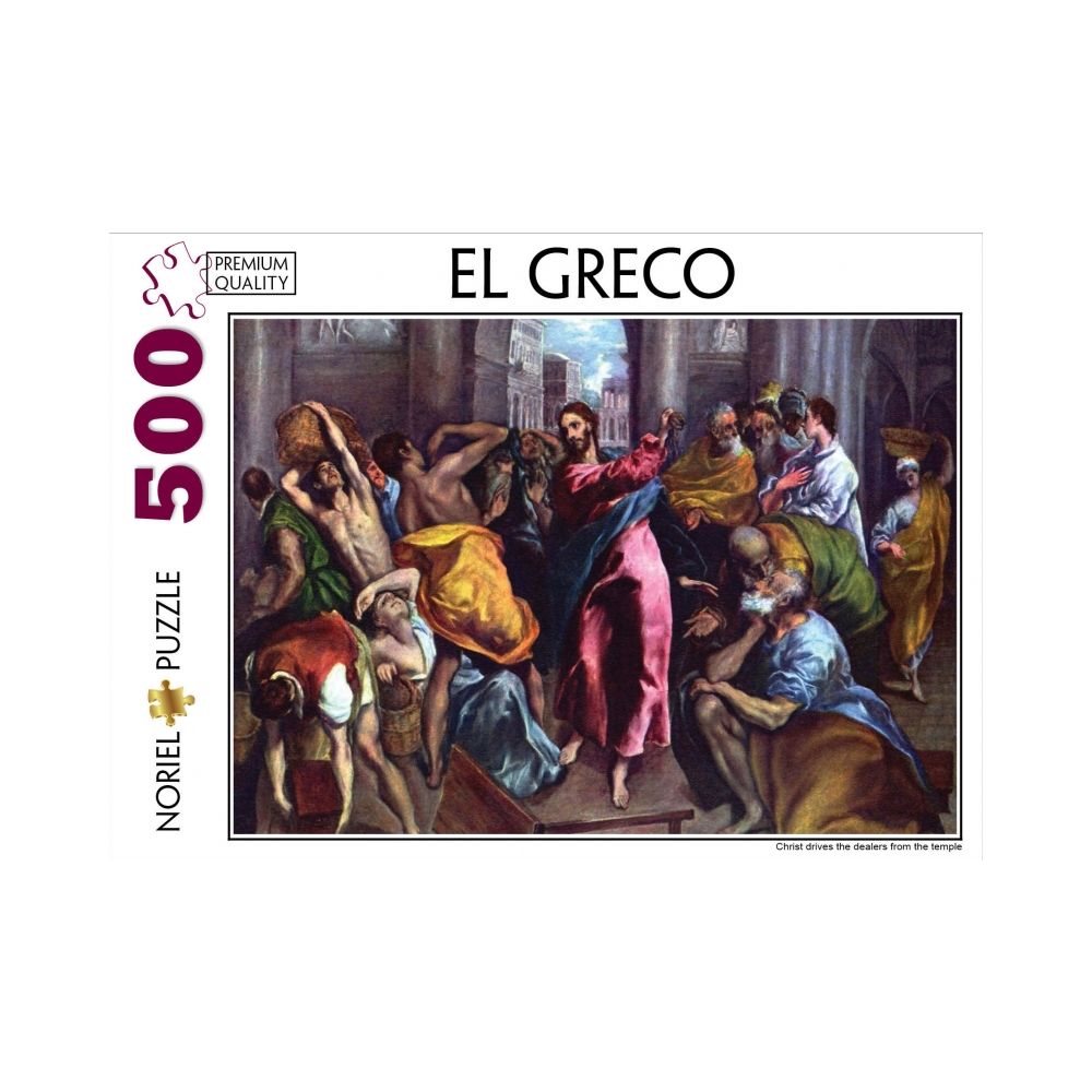 Puzzle Noriel  Pictura Clasica - El Greco, Iisus in Templu, 500 piese