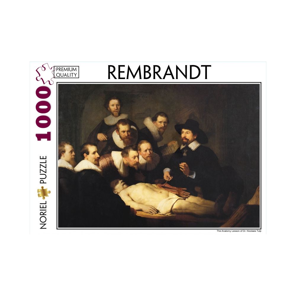 Puzzle Noriel Pictura Clasica - Rembrandt, Doctor Demonstrates Arm Anatomy, 1000 piese
