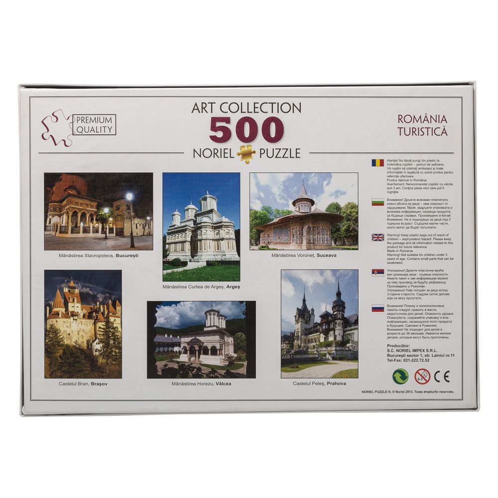 Puzzle Noriel Romania turistica - Manastirea Voronet, 500 piese