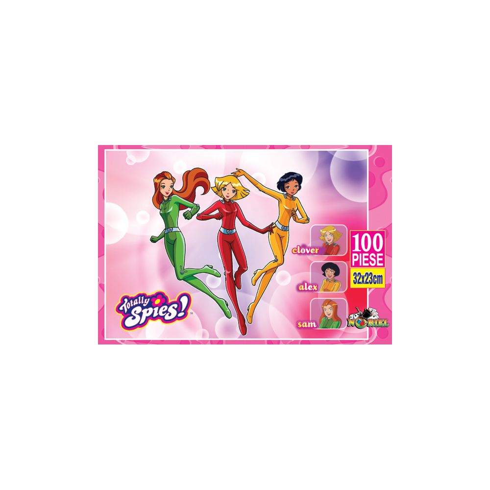 Puzzle NORIEL Totally Spies, Spioanele in zbor, 100 piese