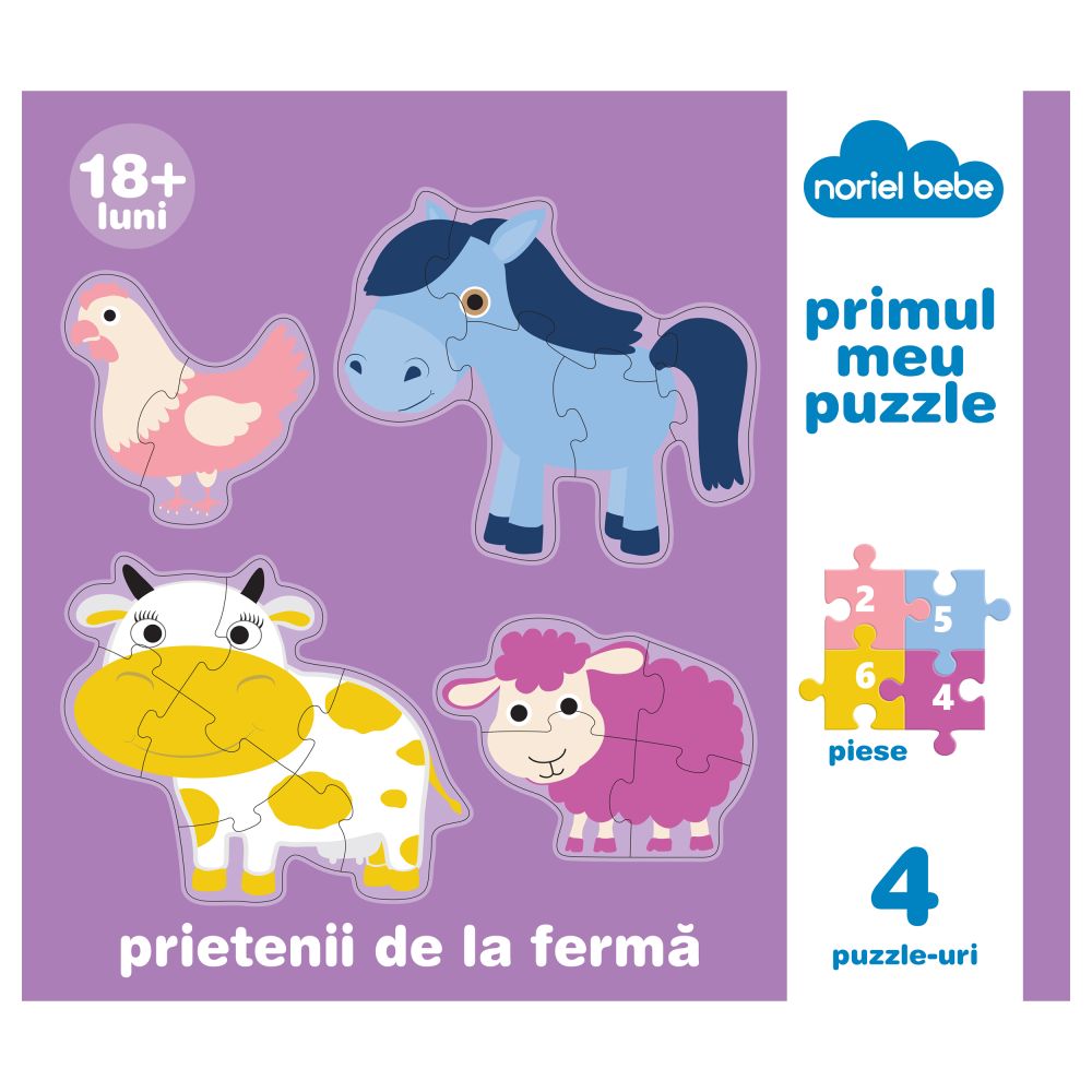 Puzzle Premium Noriel Bebe - Prietenii mei de la ferma