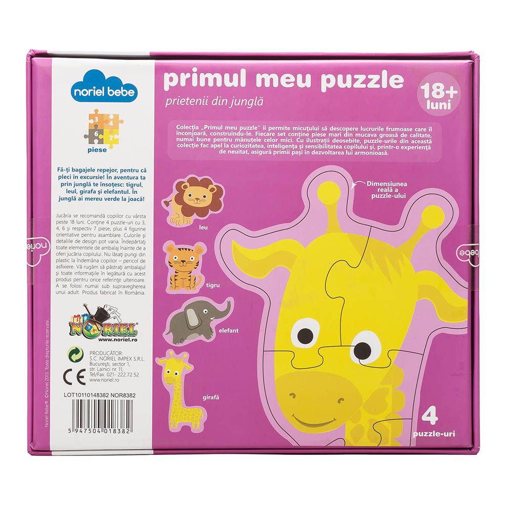 Puzzle Premium Noriel Bebe - Prietenii mei din jungla