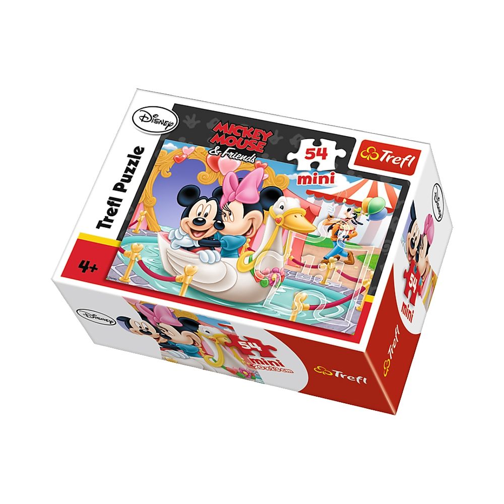 Puzzle Trefl Mini - Mickey si Minnie Mouse, 54 piese