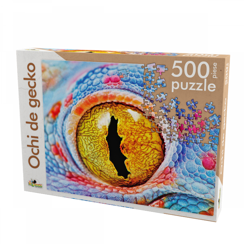 Puzzle Noriel 500 de piese - Ochi de gecko