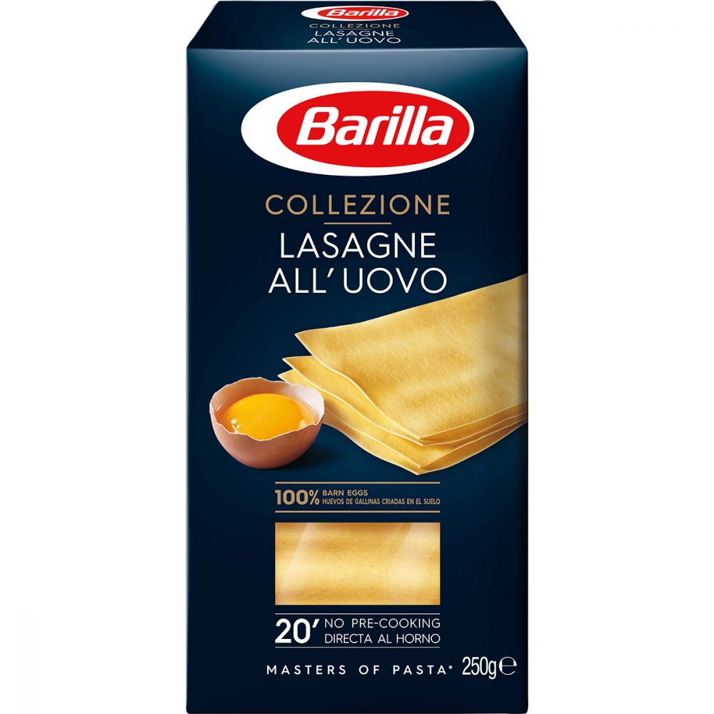 Paste scurte Lasagna cu ou Barilla, 250 g