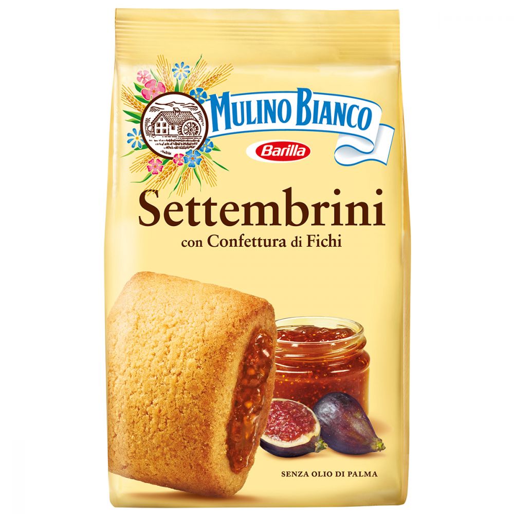 Biscuiti cu gem de smochine Settembrini Mulino Bianco, 250 g