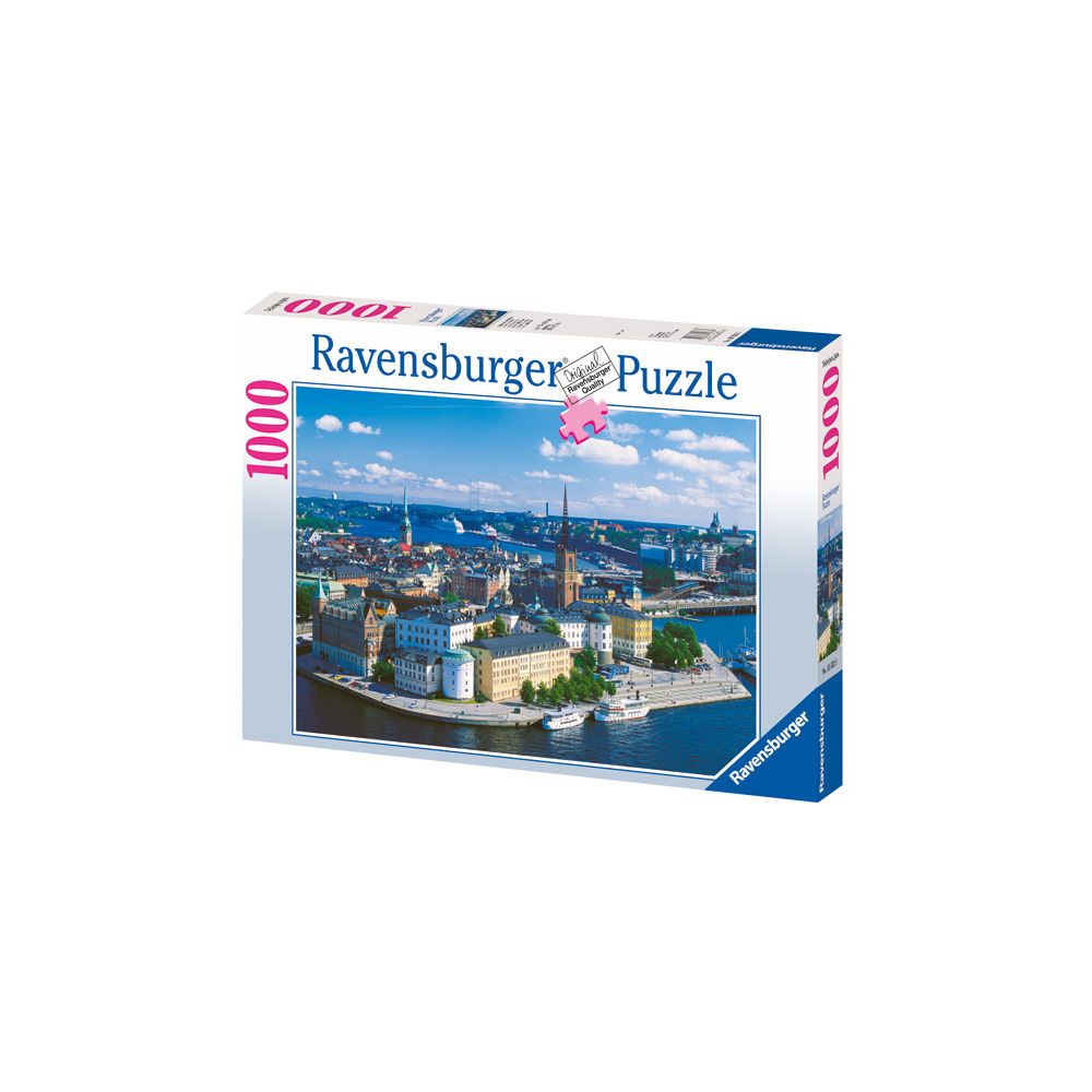 Puzzle Ravensburger Sweden, Stocholm, 1000 piese