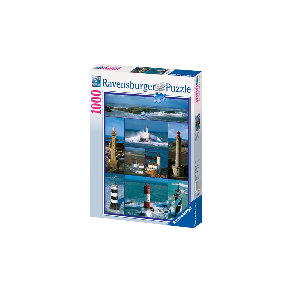Puzzle Ravensburger Lighthouses of Brittany, 1000 piese