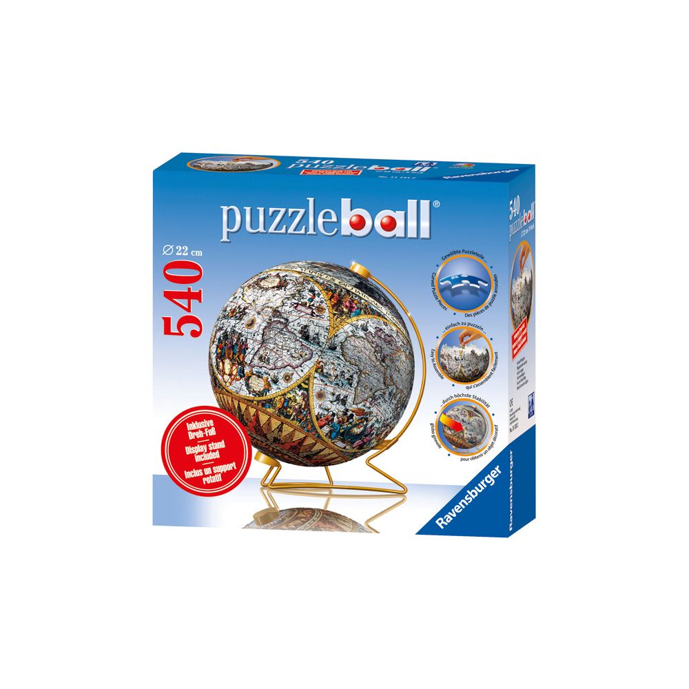 Puzzleball Ravensburger Historical Worldmap, 540 piese