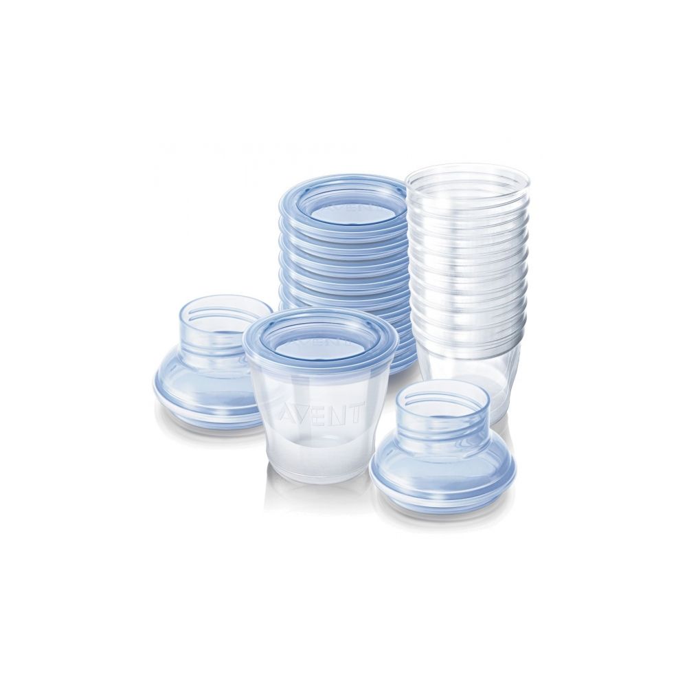 Recipiente pentru stocarea laptelui matern Avent, 10 x 180ml, SCF612/10