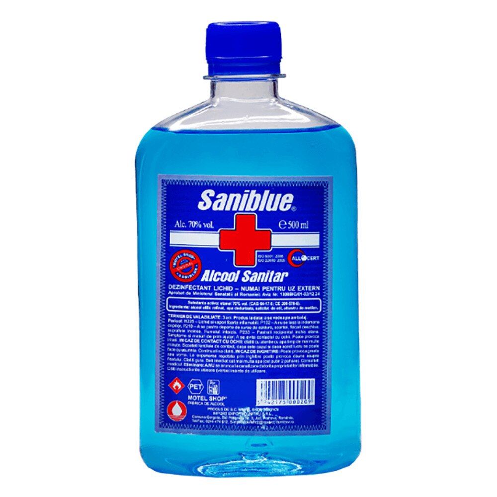 Alcool sanitar 70% Saniblue, 500ml