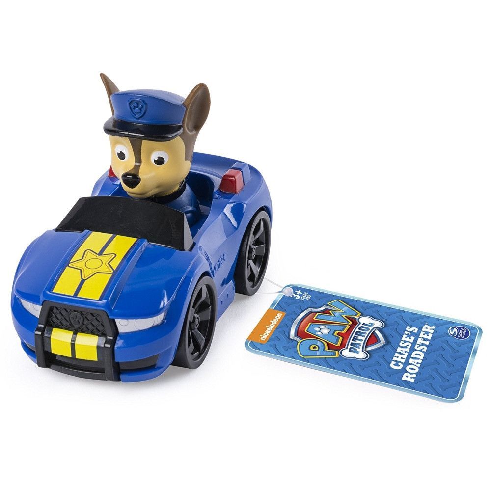 Figurina Paw Patrol Jungle Rescue, Chase si masina de politie