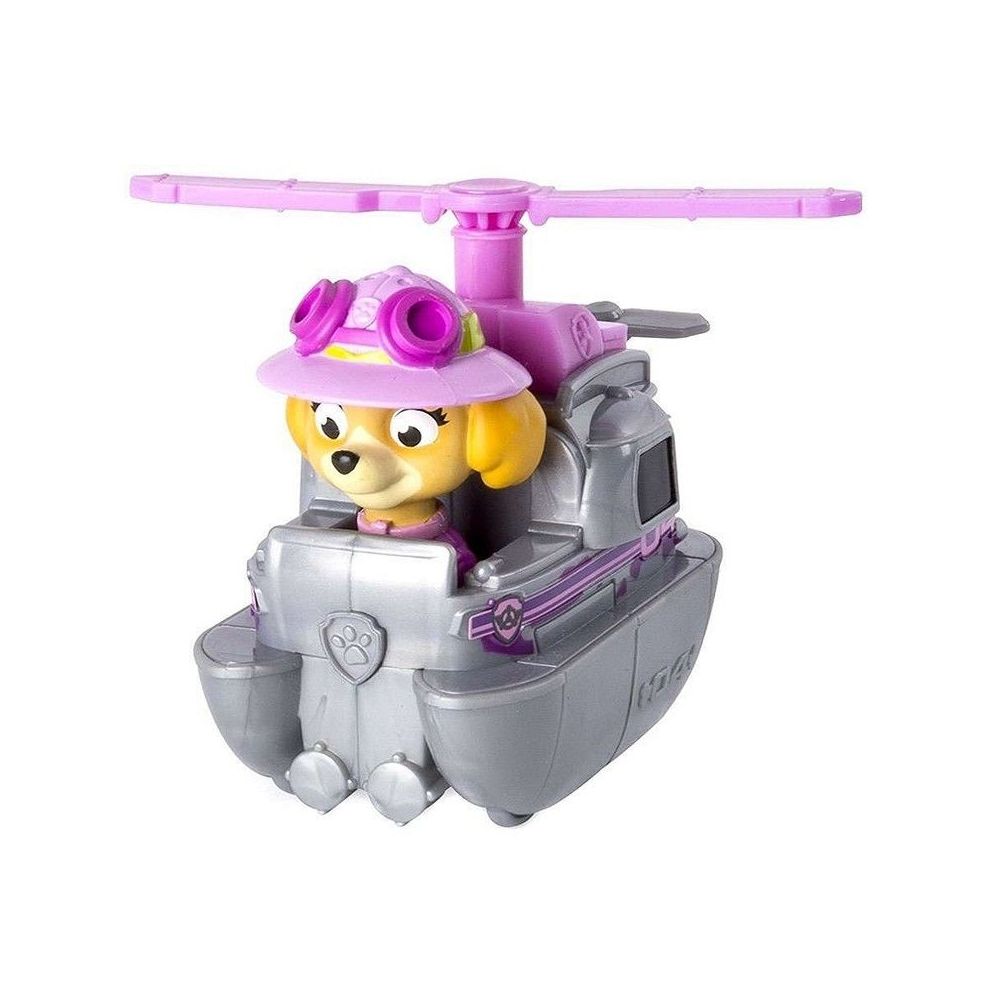 Figurina Paw Patrol Jungle Rescue, Skye si masinuta elicopter