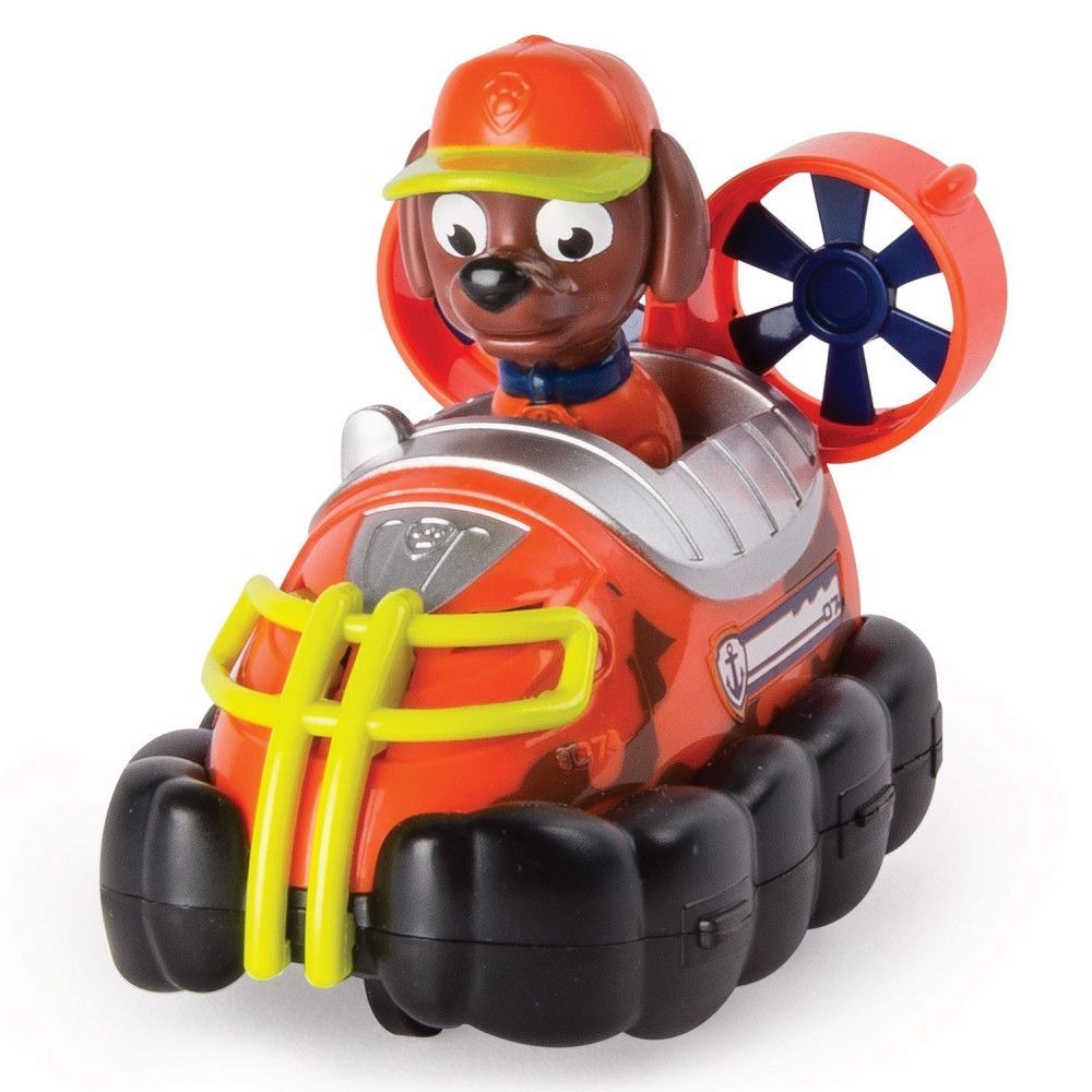 Figurina Paw Patrol Jungle Rescue, Zuma si vehicul glisor pe apa