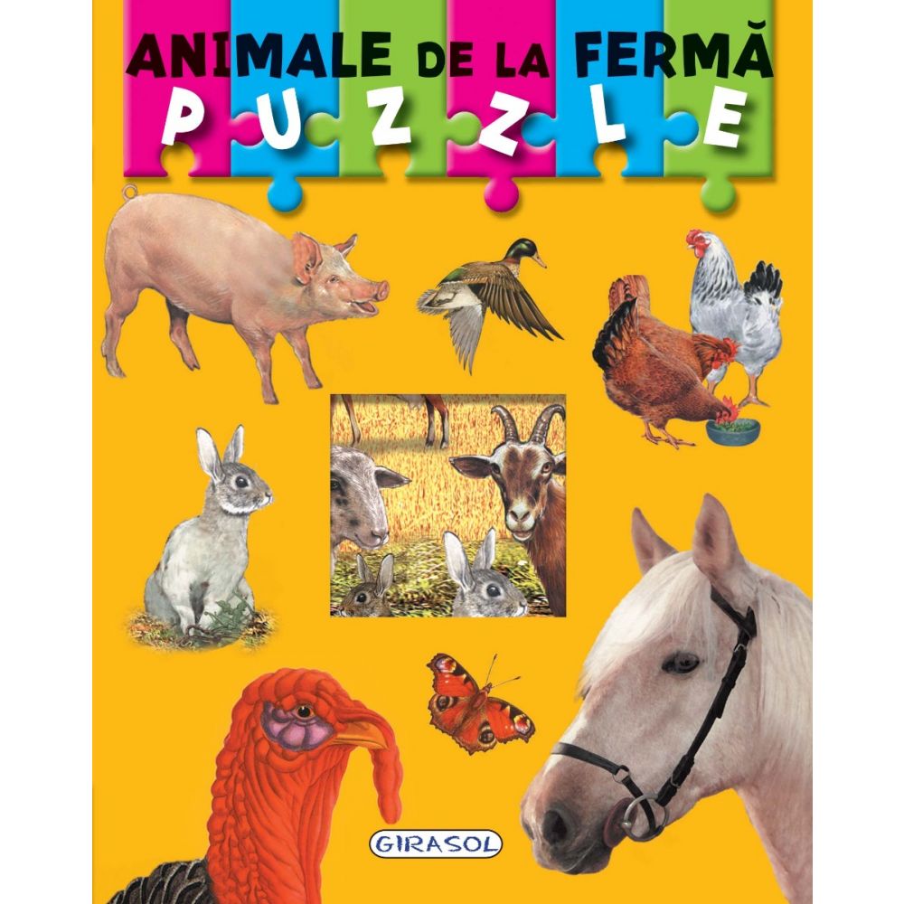 Carte Puzzle Girasol, Animale de la Ferma