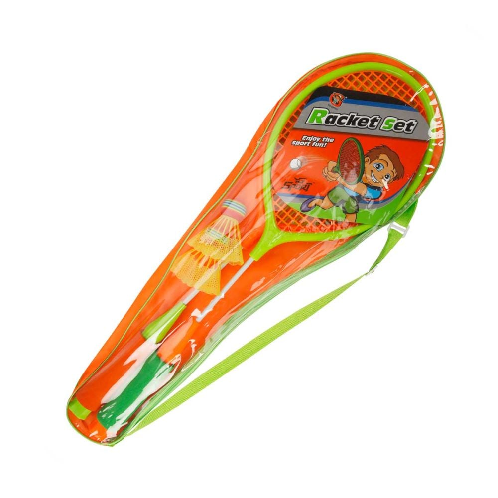 Set badminton cu 2 rachete si 2 fluturasi
