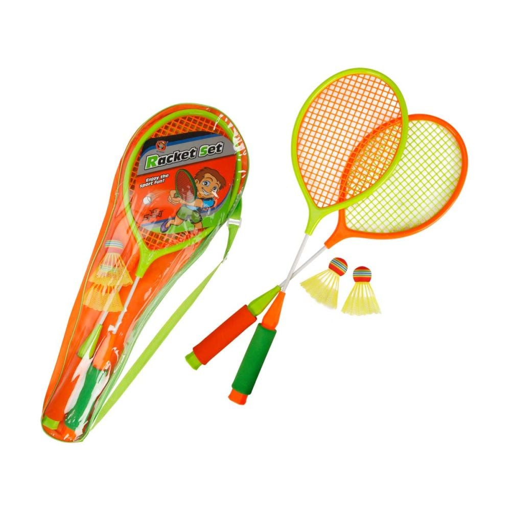Set badminton cu 2 rachete si 2 fluturasi