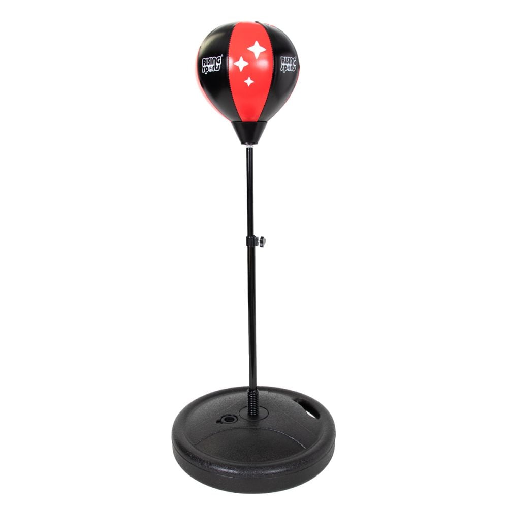 Set de box minge cu stand reglabil si manusi, Rising Sports, 80-110 cm