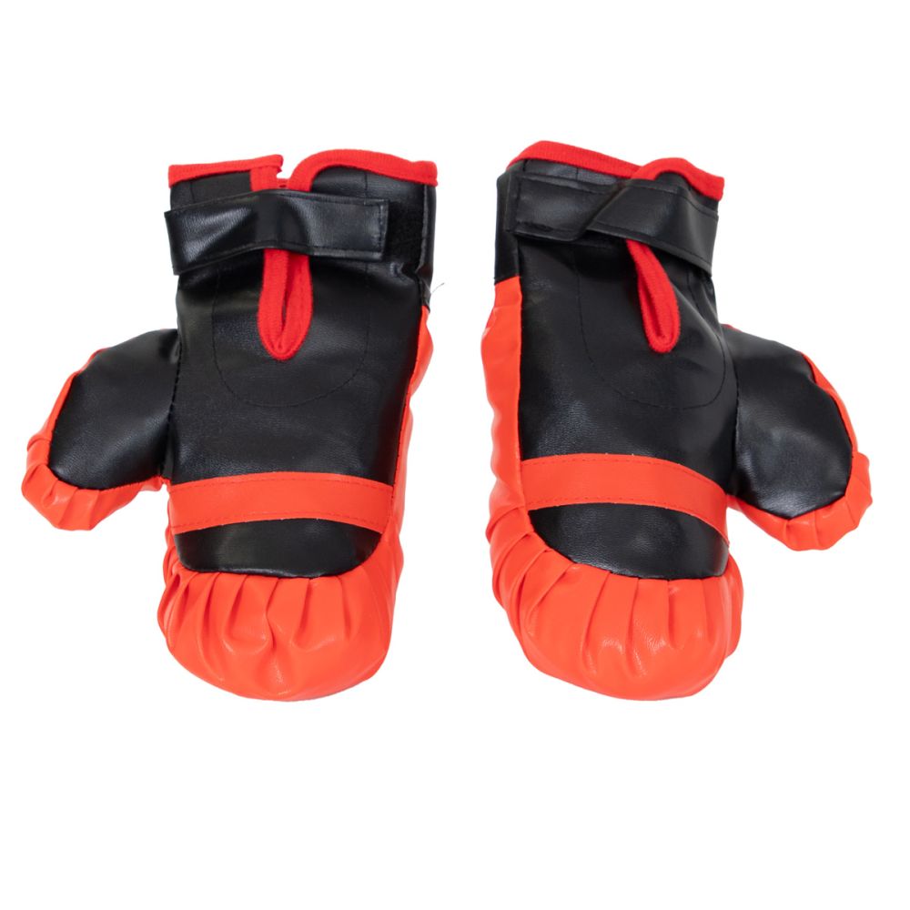 Set de box minge cu stand reglabil si manusi, Rising Sports, 80-110 cm