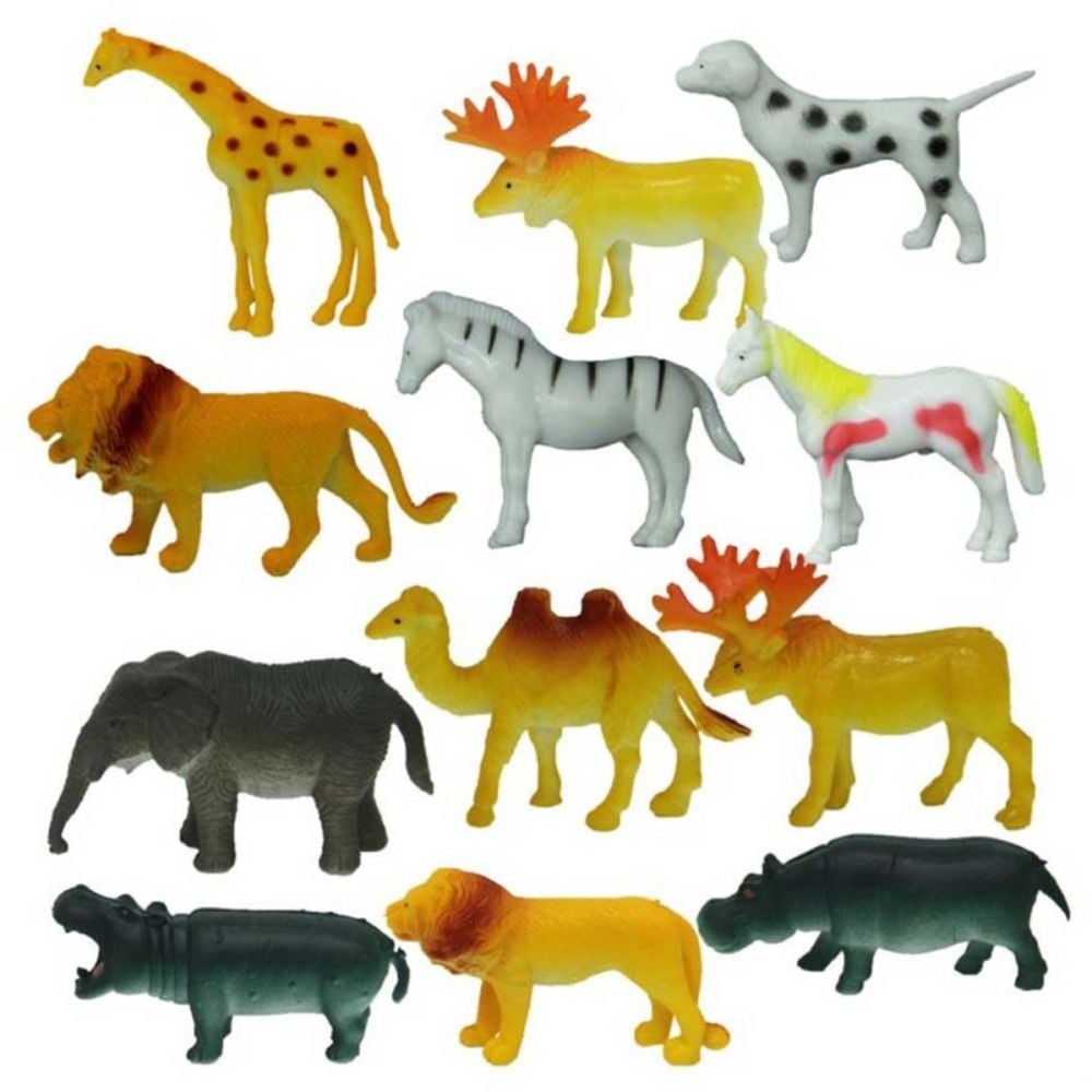 Set figurine animale salbatice in punga mica, Crazoo