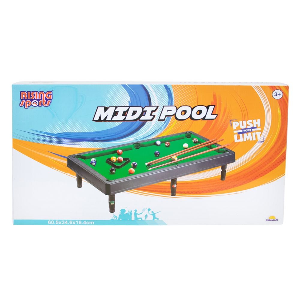 Set biliard, Rising Sports, Midi Pool, 60 cm