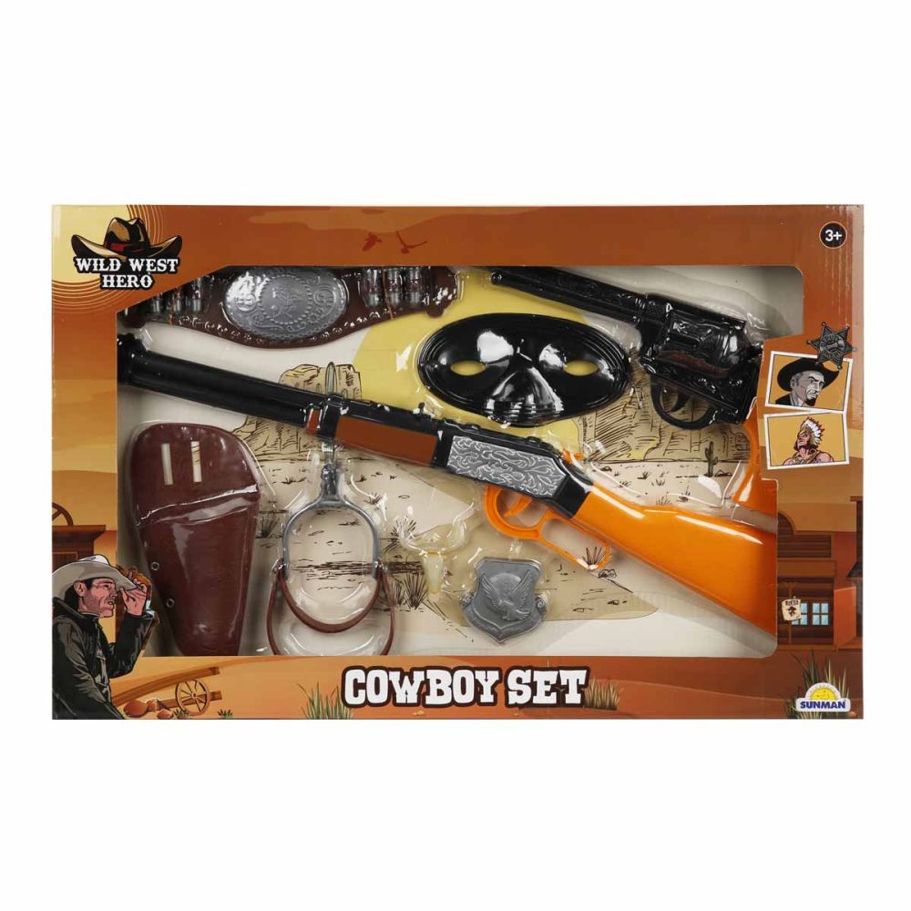 Set cowboy cu pusca si accesorii, Wild West Hero | Noriel