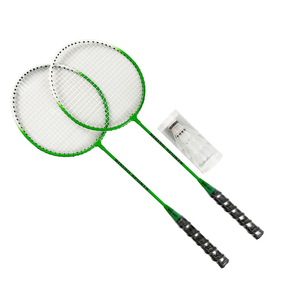 Perennial Required Confuse Set Badminton cu 2 rachete si 3 fluturasi, Rising Sports | Noriel