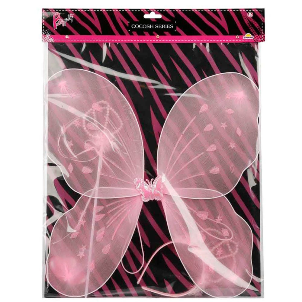 Set aripi de fluture cu accesorii, Pretty Pinky