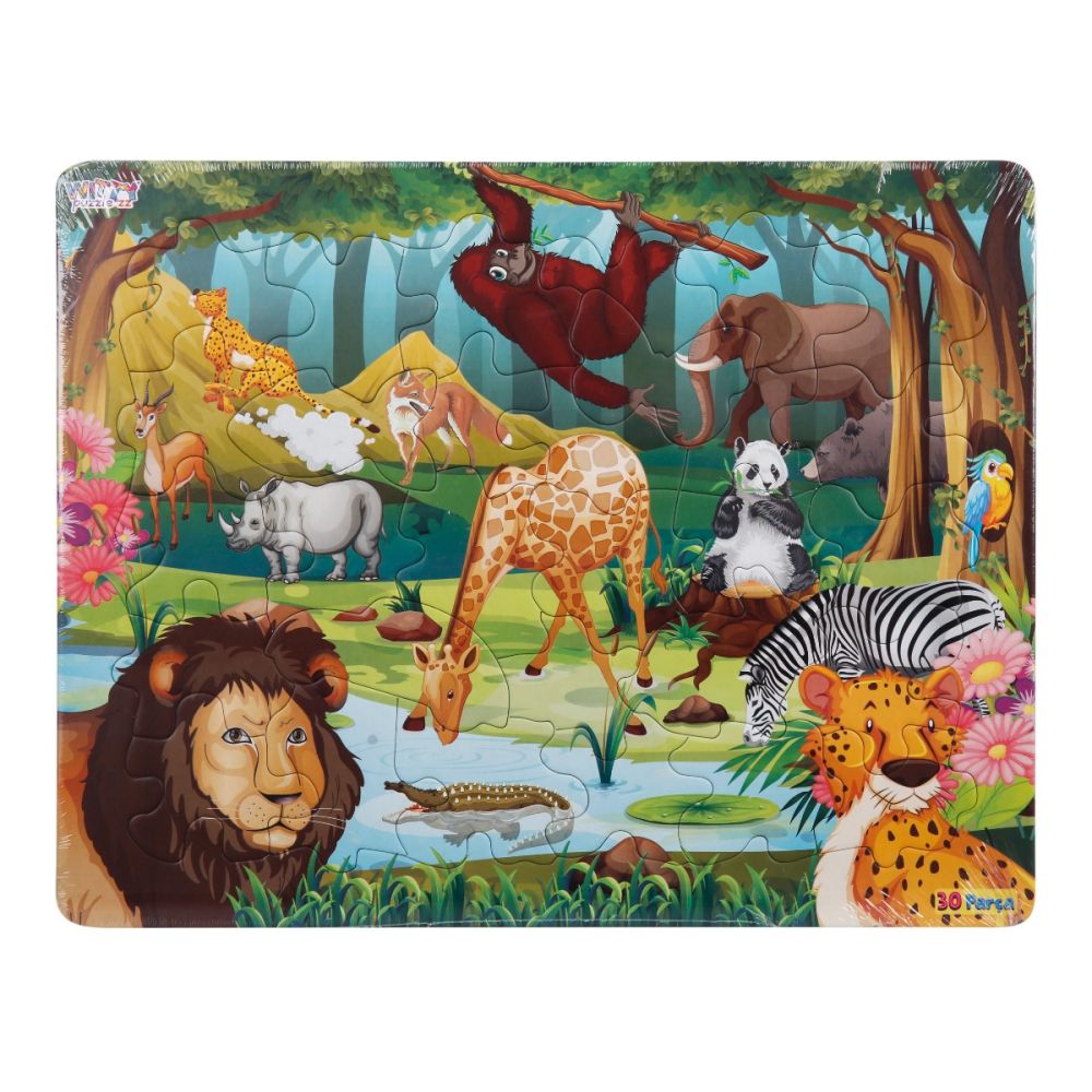 Puzzle Witty Puzzlezz, 30 piese, Animale salbatice