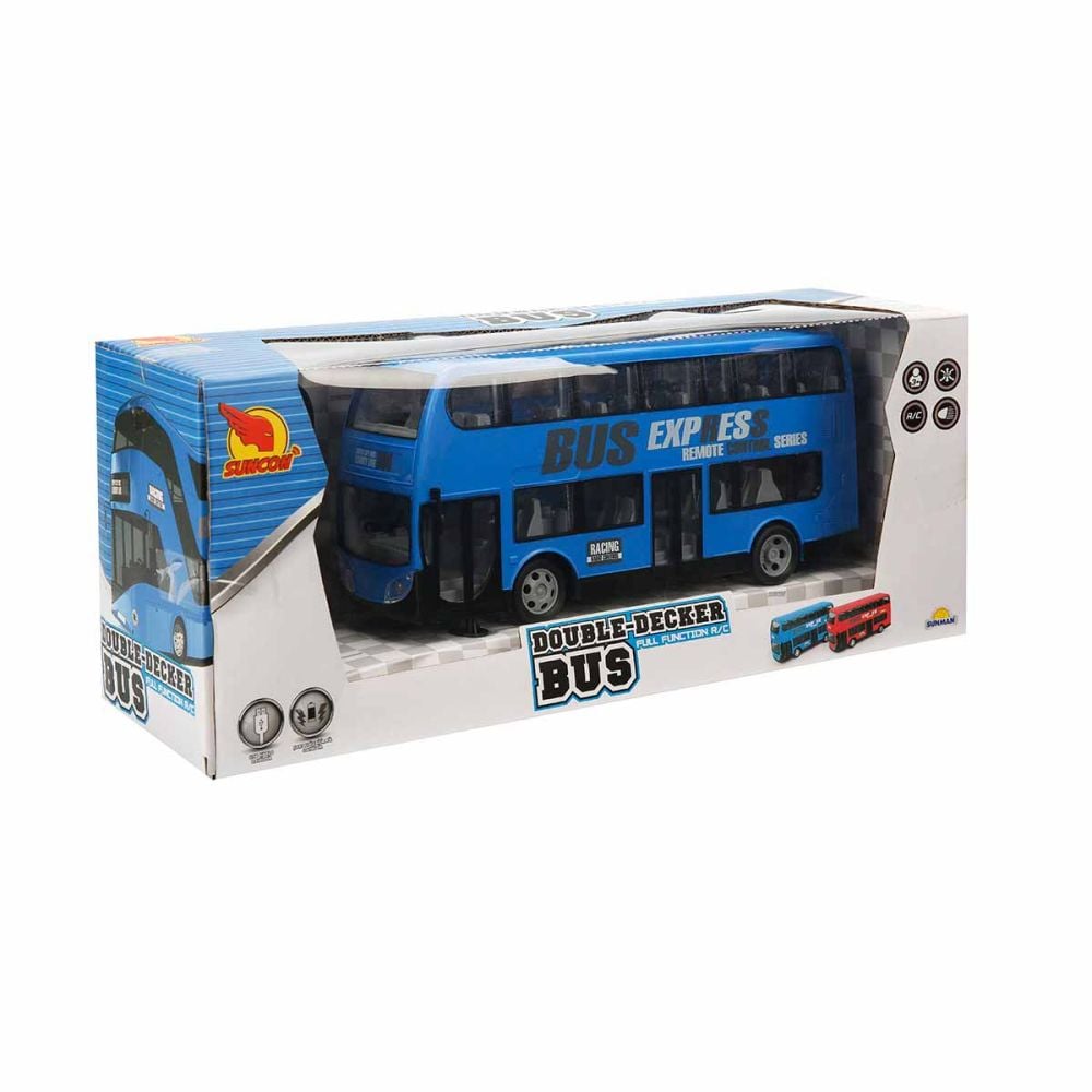 Autobuz etajat cu telecomanda, Suncon, Albastru