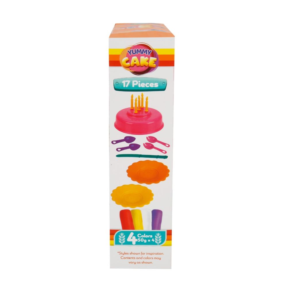 Set de modelare din plastilina, pentru cofetarie, Crafy, 17 piese, 200 g