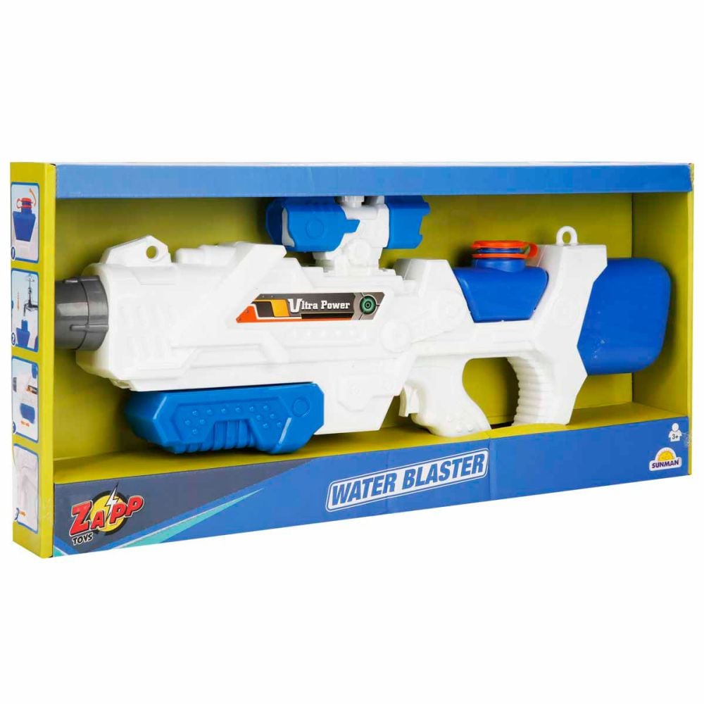 Pistol cu apa, Zapp Toys, Ultra Power, 49 cm, Alb
